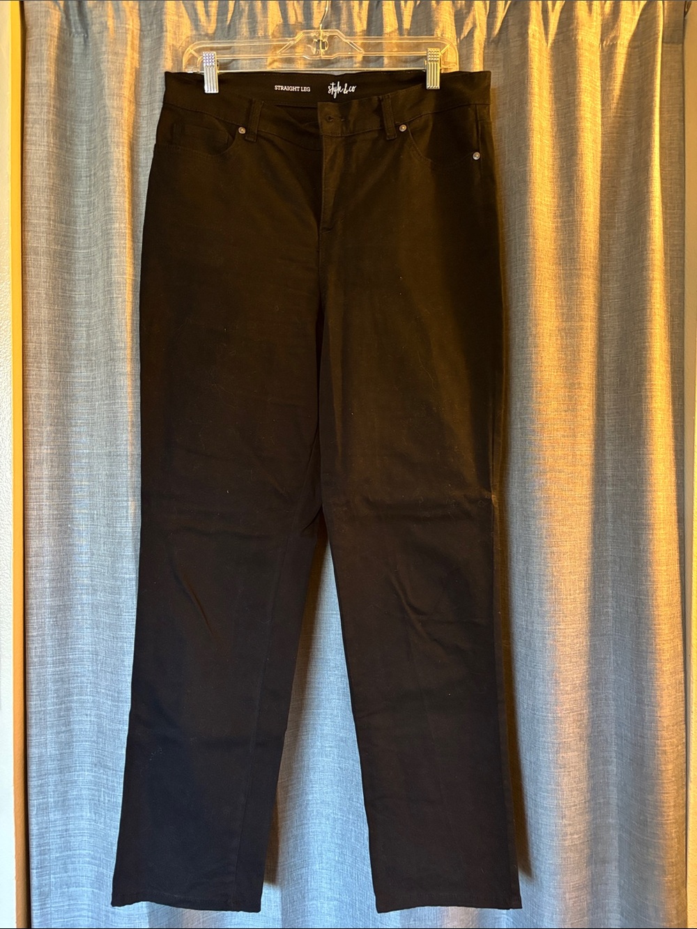 Style & Co. Black Straight-Leg Men's Jeans